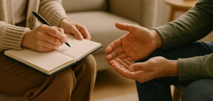 Illustration representing individual therapy